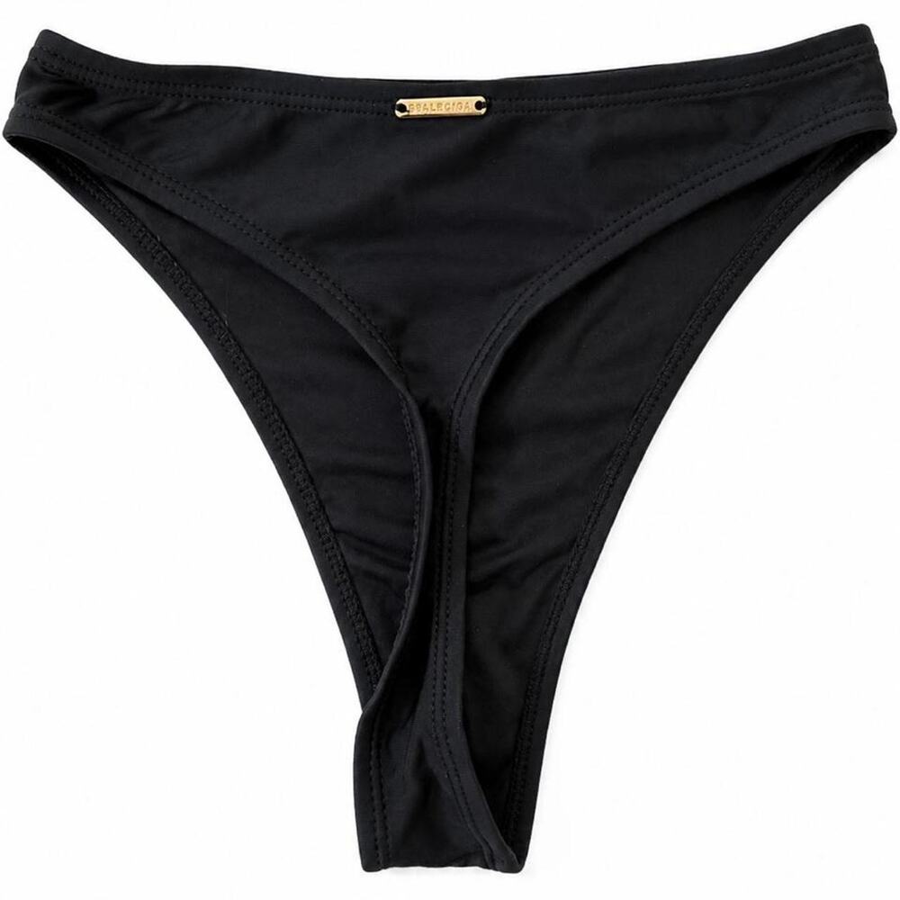 Relleciga thong black bikini bottoms